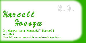 marcell hosszu business card